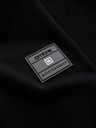 Ombre Clothing Pánská bavlněná strečová mikina bomber černá Ombre Clothing