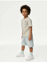 Marks & Spencer Tričko z čisté bavlny s motivem Hot Wheels™ (2–8 let) Marks & Spencer smetanová
