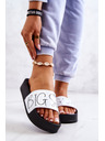 BIG STAR SHOES Dámské pantofle Big Star Black and White