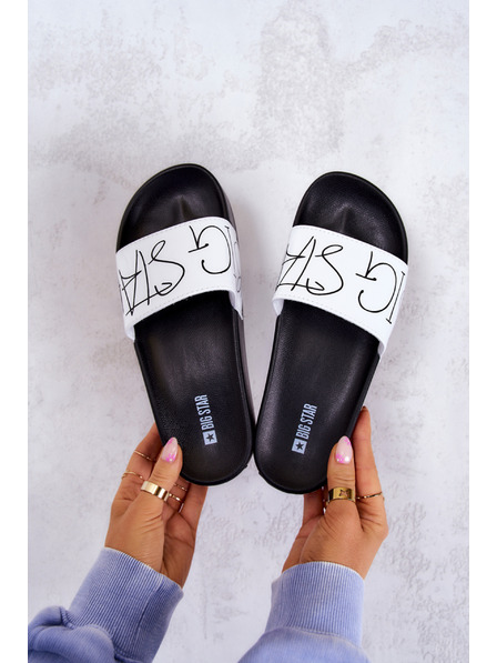 BIG STAR SHOES Dámské pantofle Big Star Black and White