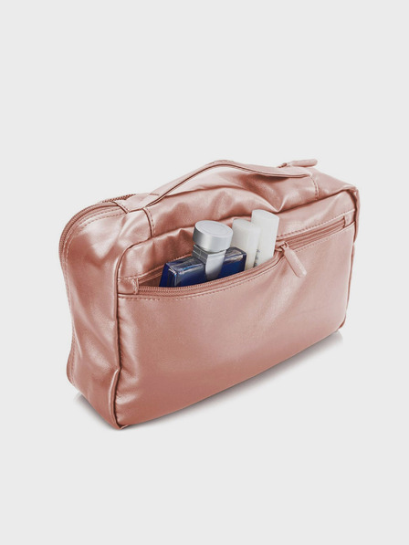 Heys Sada pěti cestovních taštiček v starorůžové barvě Heys Metallic Packing Cube 5pc