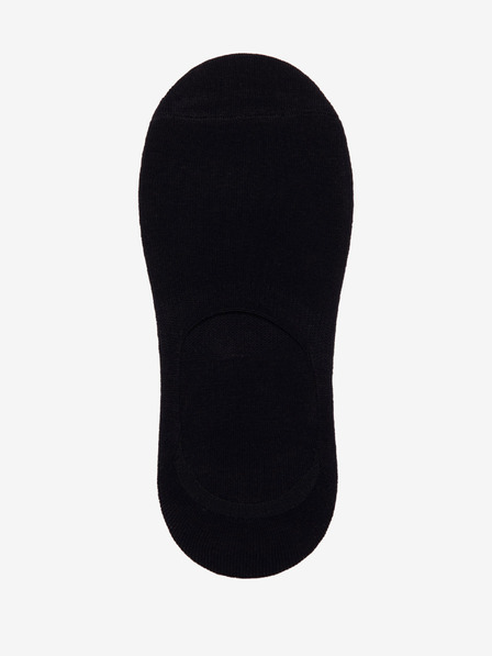 Ombre Clothing Sada tří párů černých pánských slip on ponožek Ombre Clothing