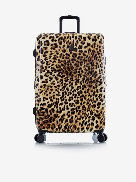 Heys Černo-hnědý vzorovaný cestovní kufr Heys Brown Leopard L