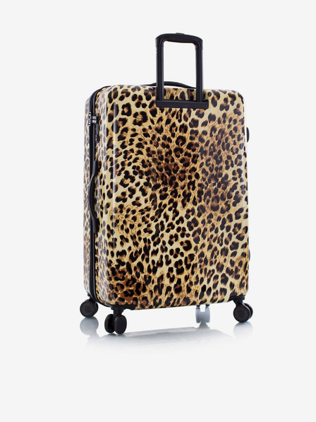Heys Černo-hnědý vzorovaný cestovní kufr Heys Brown Leopard L