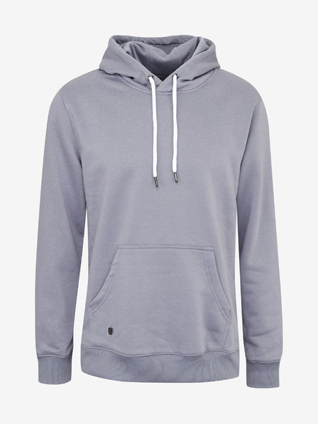 Ombre Clothing Šedá pánská basic mikina s kapucí Ombre Clothing