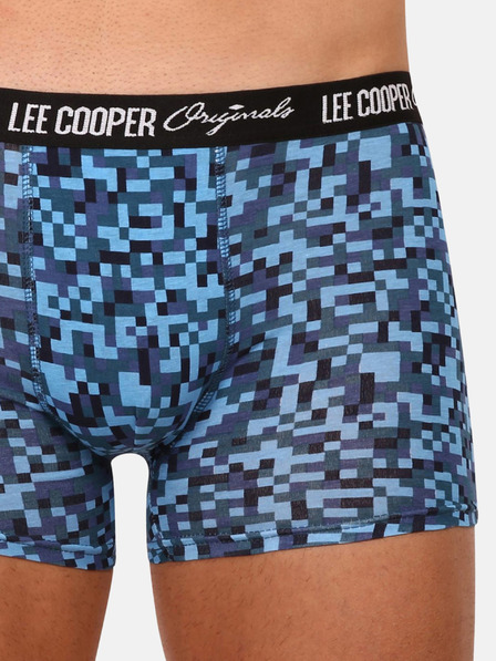 Lee Cooper Sada tří pánských boxerek v modré, fialové a červené barvě Lee Cooper