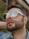 VEYREY Stříbrné unisex sportovní sluneční brýle VeyRey Gimphrailius