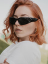 VEYREY Černé unisex sportovní sluneční brýle VeyRey Steampunk Yolzalgil