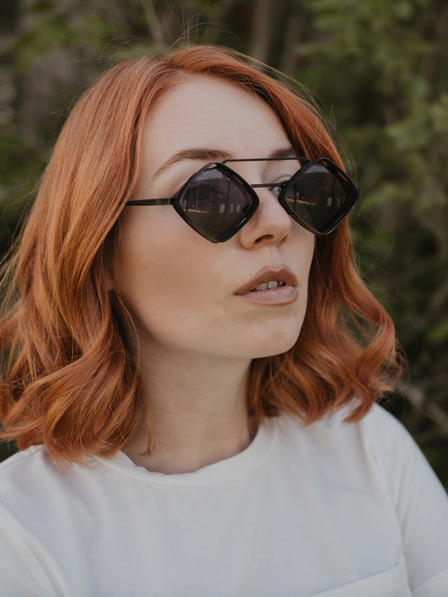 VEYREY Černé unisex sluneční brýle VeyRey Aeltimpion