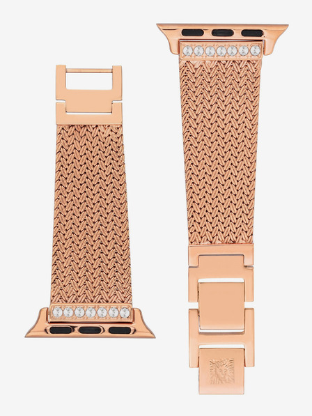 Anne Klein Řemínek pro hodinky Apple Watch ve zlaté barvě Anne Klein