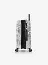 Heys Černo-bílý vzorovaný cestovní kufr Heys Journey 3G M Black/White Map