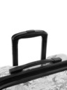 Heys Černo-bílý vzorovaný cestovní kufr Heys Journey 3G M Black/White Map