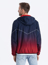 Ombre Clothing Červeno-modrá pánská sportovní bunda Ombre Clothing