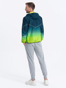Ombre Clothing Zeleno-petrolejová pánská sportovní bunda Ombre Clothing