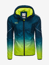 Ombre Clothing Zeleno-petrolejová pánská sportovní bunda Ombre Clothing
