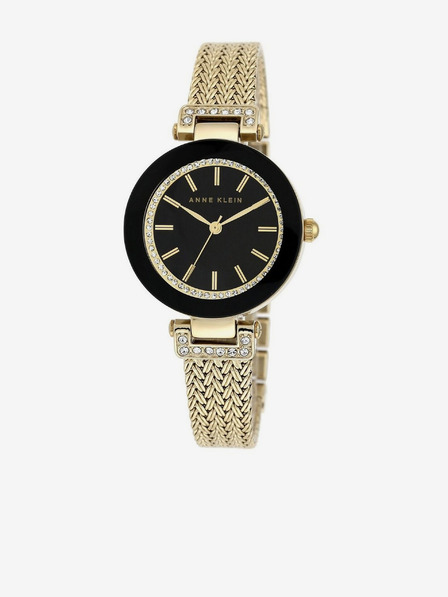 Anne Klein Dámské hodinky ve zlaté a černé barvě Anne Klein