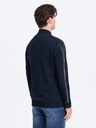 Ombre Clothing Tmavě modrý pánský bomber Ombre Clothing AMSTERDAM