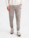 Ombre Clothing Světle šedé pánské tepláky Ombre Clothing