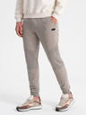 Ombre Clothing Světle šedé pánské tepláky Ombre Clothing