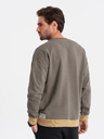 Ombre Clothing Bílo-šedá pánská mikina Ombre Clothing