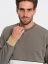 Ombre Clothing Bílo-šedá pánská mikina Ombre Clothing