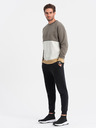 Ombre Clothing Bílo-šedá pánská mikina Ombre Clothing