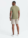 Ombre Clothing Zelené pánské tričko s potiskem Ombre Clothing