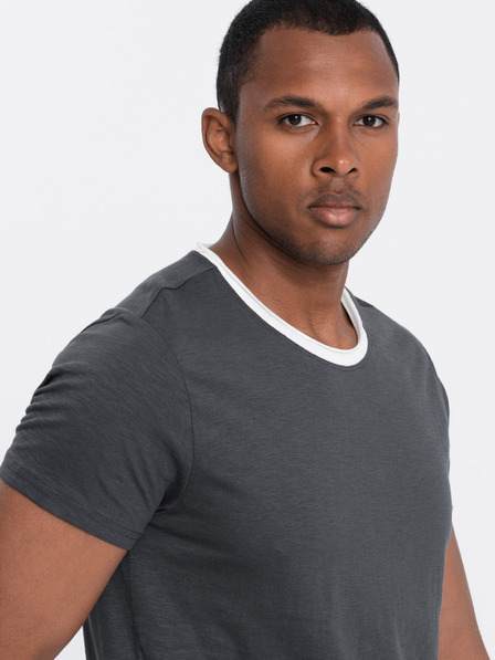 Ombre Clothing Šedé pánské tričko Ombre Clothing