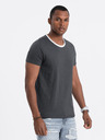Ombre Clothing Šedé pánské tričko Ombre Clothing