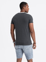 Ombre Clothing Šedé pánské tričko Ombre Clothing