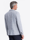 Ombre Clothing Světle modré pánské sako Ombre Clothing