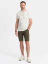 Ombre Clothing |Zelené pánské cargo kraťasy Ombre Clothing