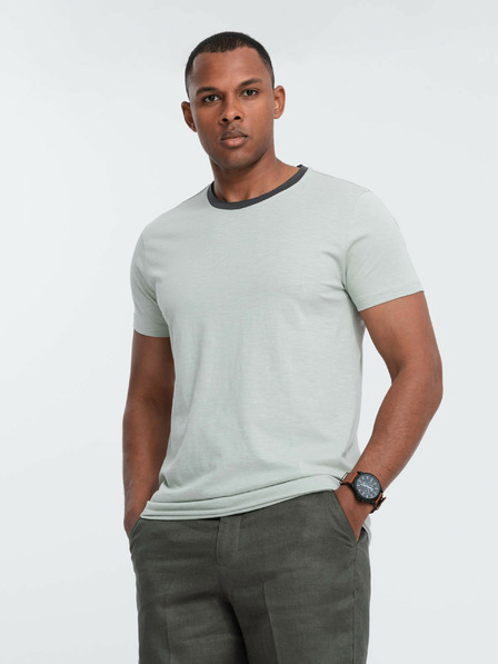 Ombre Clothing Šedé pánské tričko Ombre Clothing
