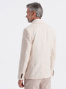 Ombre Clothing Krémové pánské sako Ombre Clothing