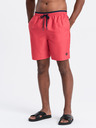 Ombre Clothing Korálové pánské žebrované plavky Ombre Clothing
