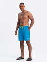 Ombre Clothing Modré pánské žebrované plavky Ombre Clothing