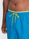 Ombre Clothing Modré pánské žebrované plavky Ombre Clothing