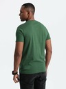 Ombre Clothing Zelené pánské bavlněné tričko Ombre Clothing