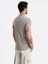 Ombre Clothing Šedé pánské tričko s potiskem San Francisco Ombre Clothing