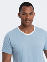 Ombre Clothing Modré pánské tričko Ombre Clothing