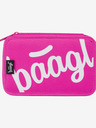 BAAGL  Růžový školní penál dvoupatrový logo růžový Baagl