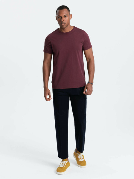 Ombre Clothing Pánské klasické bavlněné tričko BASIC Ombre Clothing