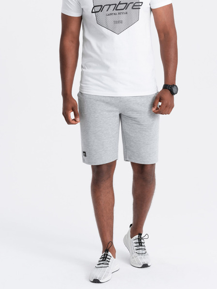 Ombre Clothing Pánské úpletové krátké tepláky Ottoman Ombre Clothing