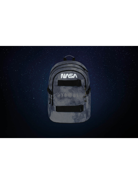BAAGL  Šedý školní batoh Baagl Skate NASA Grey