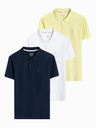 Ombre Clothing Pánská polokošile z pleteného pique úpletu Ombre Clothing
