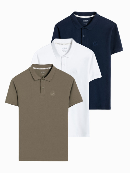 Ombre Clothing Pánská polokošile z pleteného pique úpletu Ombre Clothing