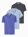 Ombre Clothing Pánská polokošile z pleteného pique úpletu Ombre Clothing