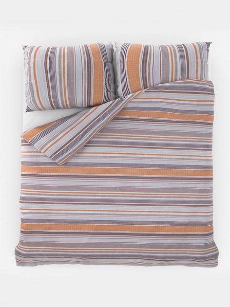 Kvalitex Prodloužené bavlněné povlečení 140x220, 70x90cm VENTA béžová