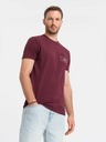 Ombre Clothing Pánské bavlněné tričko s potiskem kapes Ombre Streetstyle Ombre Clothing