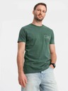 Ombre Clothing Pánské bavlněné tričko s potiskem kapes Ombre Streetstyle Ombre Clothing